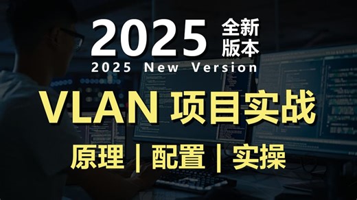 一期视频带你掌握Vlan技术的所有核心知识点，b站2025年最细vlan讲解视频来了！带你彻底搞懂vlan的原理 配置和实操，建议收藏后观看，很难找全的
