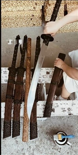 Handmade Samurai Sword Collection ⚔️🔥#shorts #viral #foryou #blade #explore