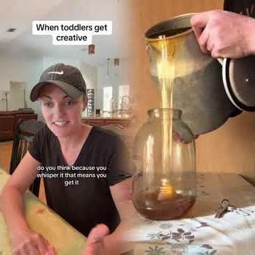 Toddlers are masterminds of being creative and cute #MomsofTikTok #parentsoftiktok #babiesoftik