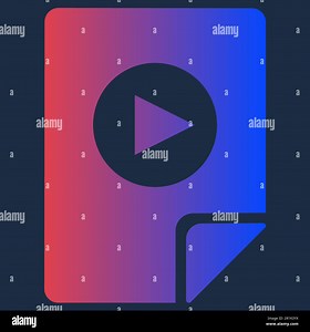 Design Audio Multimedia Video File Format Icon. Play Pushbutton Symbol on List with Folded Corner. Standard Bright Computer Media Software or Internet Stock Vector Image & Art - Alamy