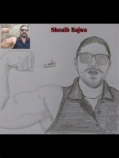 Art by Rishy Featuring Pakistani Boxer Shoaib Bajwa