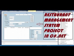 C#.net project with source code | Restaurant management system project in c# | c#.net mini projects