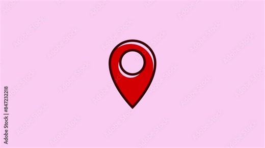 pin location animation footage templar, pin location animation footage illustration element