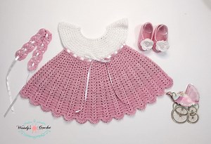 Crochet Baby Dresses, Crochet Baby, Crochet Pink Dress, Traje De Bebe Tejido, Summer Dress - Etsy