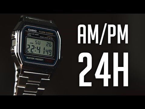 How To set AM/PM or 24h mode Casio A158W