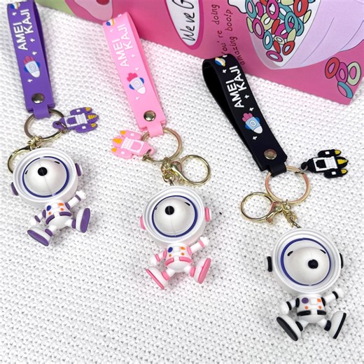 Cute Astronaut Dog Keychain, Soft Silicone Cartoon Charm, Bag & Backpack Accessory, Christmas Gift, Valentine’s Gift for Her - Etsy