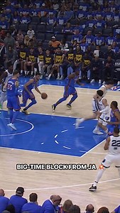 Ja Morant shows off the ATHLETICISM with a HUGE chase down block! 😤 MEM-OKC • LIVE on TNT | NBA