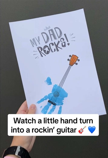 Fathers Day Craft: Handprint Keepsake for Dad