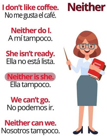 Frases cortas con Neither