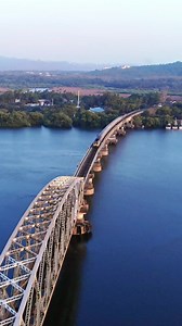 1.9M views · 4.8K reactions | Stunning view of Karwar local train passing through this bridge in Divar island, Goa | Just Beautiful Places | Facebook
