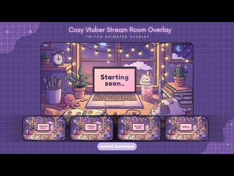 Cute Pastel Twitch Overlay