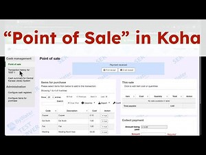 Using Koha's Cash Register & Point of Sale (Pathfinder Libraries)