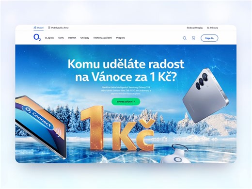 O2 Christmas - Landing page Design