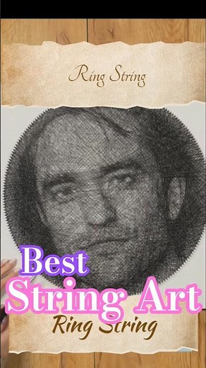String Art Potrait Perfect Gift/The Best Of Best String Art In The World/String Art #shorts #art