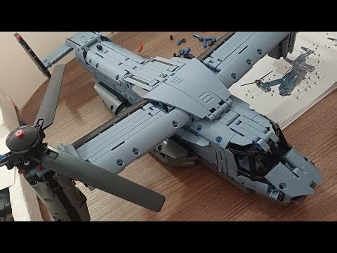 Construindo um avião v22 Osprey de Lego