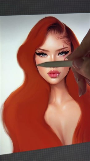 How to draw hair on procreate