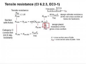 2.11 Tensile resistance of connection
