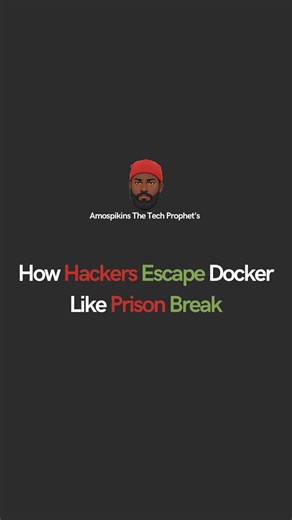 How hackers escape docker like prison break. #containersecurity #dockersecurity #kubernetessecurity #containerbreakout #devopssecurity