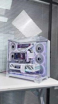 Build Your Dream White RGB GAMING PC! RTX 5080 + AMD R7 9800X3D😱 #gaming #pcbuild #amd #rog