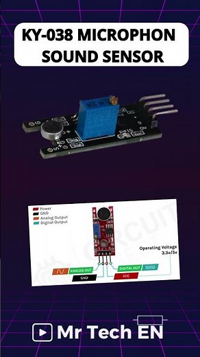 KY-038 MICROPHONE SOUND SENSOR #arduino #esp32 #esp8266 #sensor #electronics