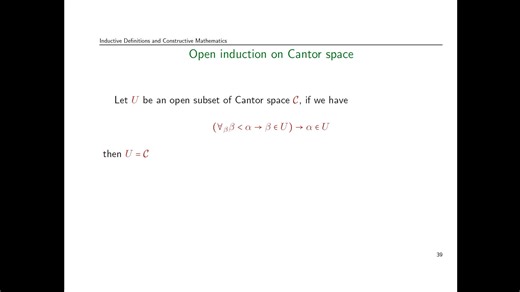 Thierry Coquand (Gothenburg)– Inductive definitions and constructive mathematics