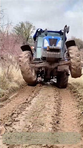 Lifting Front Hulls: High‑Load Tractor Operation on Muddy Rural Mountain Tracks