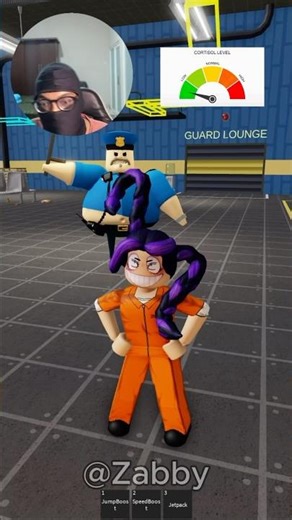 Lily Lovebraids Cortisol In Police Boy 2 Player Obby #roblox #shorts