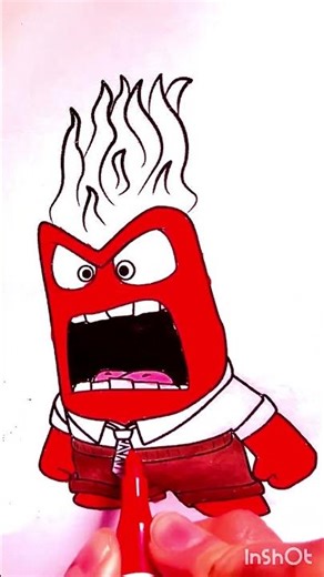 Anger from Inside Out 🔥 | Bright Coloring Drawing