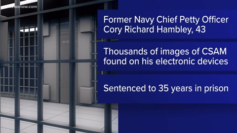 Former Navy chief petty officer sentenced for child sexual abuse material