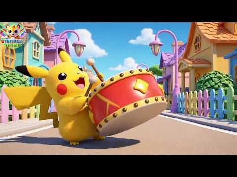 Pikachu and the Zap Zap Thunder Drum | Nursery Rhymes for Kids | Baby Songs & Toddler Learning