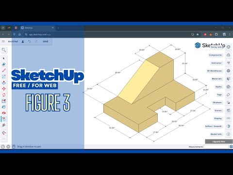 SKETCHUP FREE FOR WEB tutorial for beginners FIGURE 03