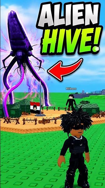 Using the Alien Hive to CONQUER Noob Bases! 👽 (Mini War Roblox)
