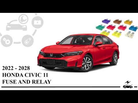 Honda Civic 11G (2022 - 2028) Fuse box diagram & relay with designation and location