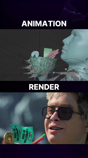 3D Animation Process From Viewport to Final Render Blast Bounty