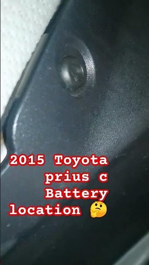 2015 Toyota prius c battery location. 👍 #automobile #battery