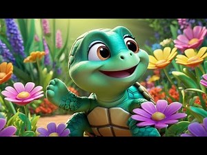Tina Turtle’s Peaceful Walk 🌼🌙 | Relaxing Nursery Rhyme for Kids | Calm Nature Song