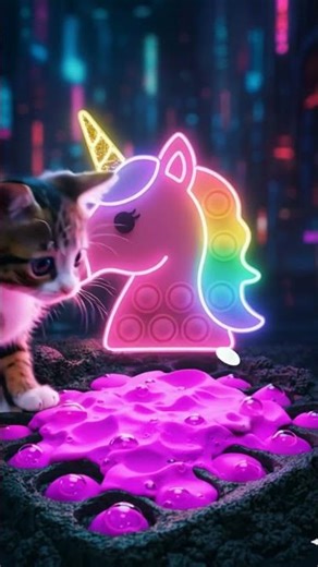 Rainbow Horn Pop 🦄✨ + KineticSand Popit Show