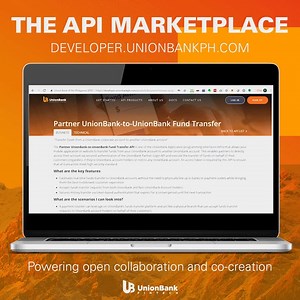 27 reactions · 22 shares | Scale your business, get more customers and enhance functionalities with our suite of open APIs. Sign up now at developer.unionbankph.com! | UnionBank Fintech | Facebook