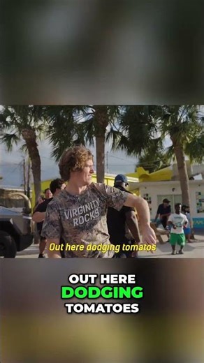 Tomato Dunk Tank Prank! Bike Fall Joke Goes Viral! #shorts