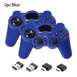 2pcs bleu - Manette de jeu USB sans fil pour PC portable, manette de jeu pour PS3, Android, TV Box, smartphone, tablette, Raspberry Pi, 2.4G | Rakuten