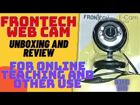 Webcam Unboxing review installation | frontech webcam | for online teaching | honest review | TCC