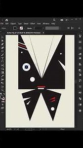 Butterfly Illustration Illustrator Tutorial #adobe #illustrator #shorts