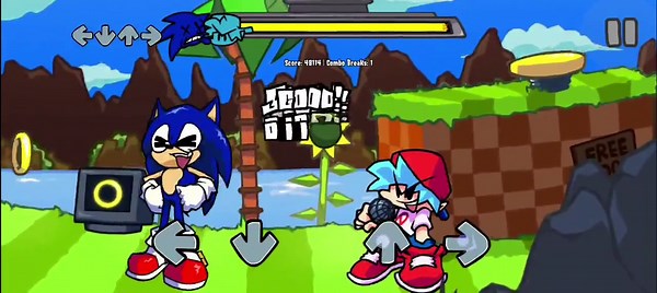 Jugando el mod de fnf sonic legacy #fnf #mod