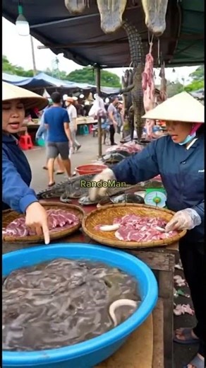 Inside a Crowded Traditional Market Selling Exotic Meats and Live Eels‪@RandoMan-212‬