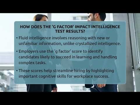 How Does The 'g Factor' Impact Intelligence Test Results? - Job Success Network