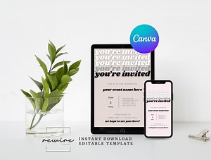 Modern Business Invitation Template, Special Event Invitation, Join Us Invite, Clean Invitation, Canva Editable Template, Semi-formal Invite - Etsy UK