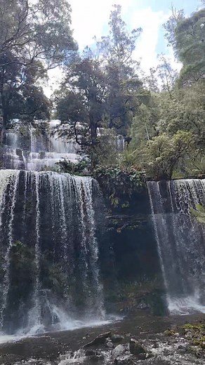 Russell Falls is pure magic — towering tiers of water spilling through lush rainforest, mist in the air, and that peaceful Tasmanian quiet that hits different. #RussellFalls #Tasmania #WaterfallMagic #NatureVibes #ExploreTasmania | Warren Wazza Rubens