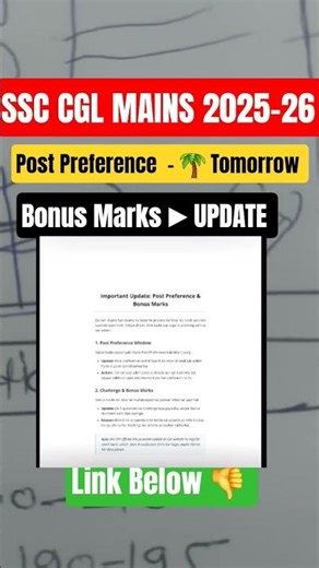 SSC CGL WRONG QUESTIONS BONUS MARKS 😱 | Result Kab Aayega? | Post Preference Form Date