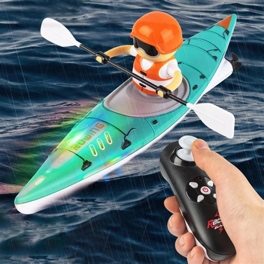 Summer Savings Colorful Remote-controlled Rowing Kayak Competitive Water Proof Rowing Double Mode Driving Balanced Water Remote-controlled Boats 2025 New - Walmart.ca