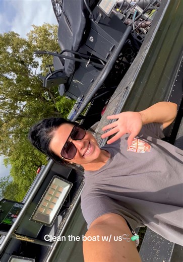 Boat Cleaning After Fishing Trip 🧼🫧